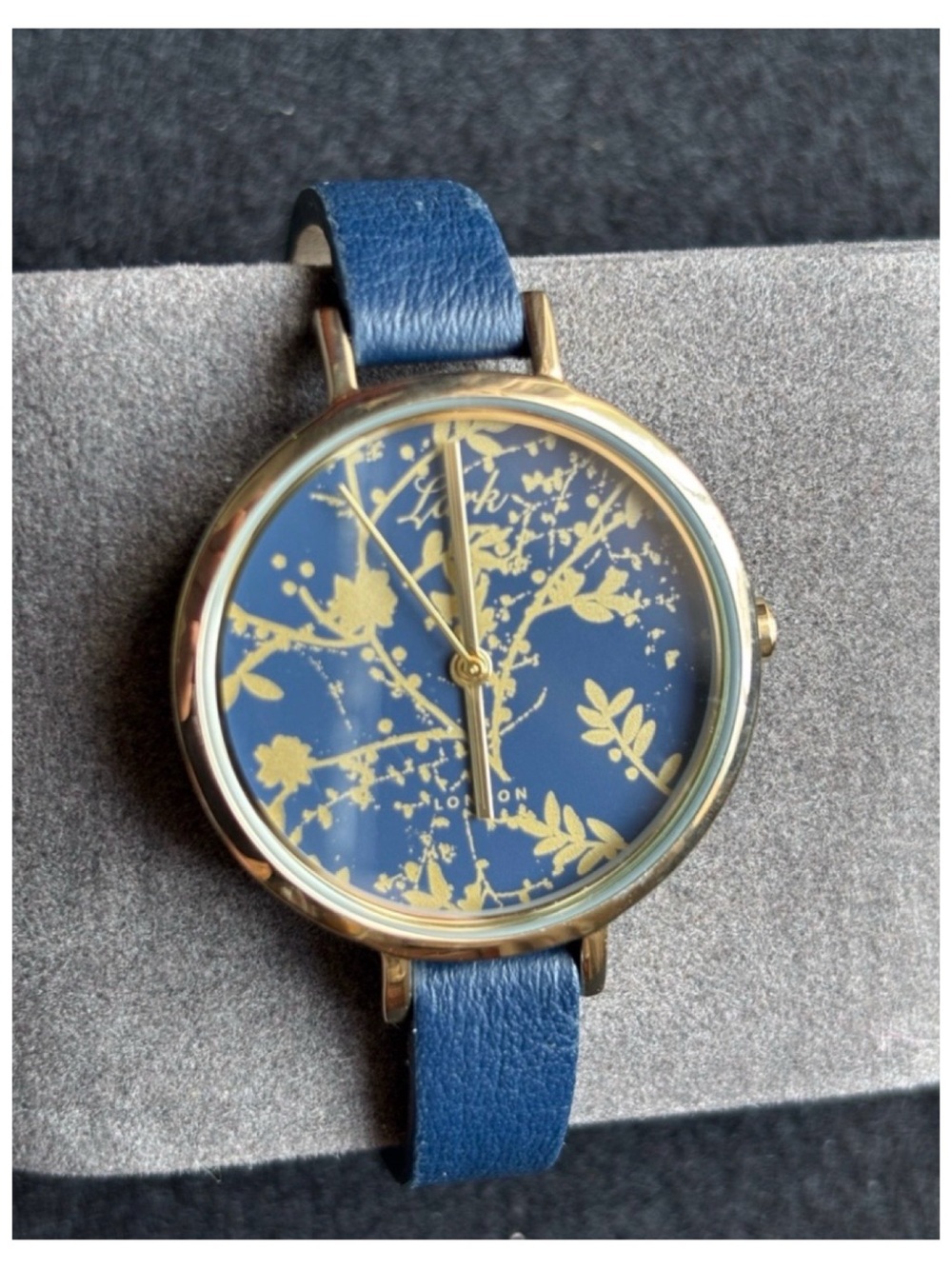 NWOT** Anthropologie LARK London Huxley Leather Watch **Needs Battery
